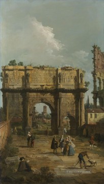  Canal Kunst - rom der Bogen Konstantins 1742 Canaletto